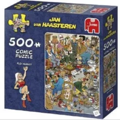Jan Van Haasteren Flea Market Puzzel - 500 Stukjes 5 Jan Van Haasteren Flea Market Puzzel - 500 Stukjes -Puzzels Verfijnd Winkel 550x541 4