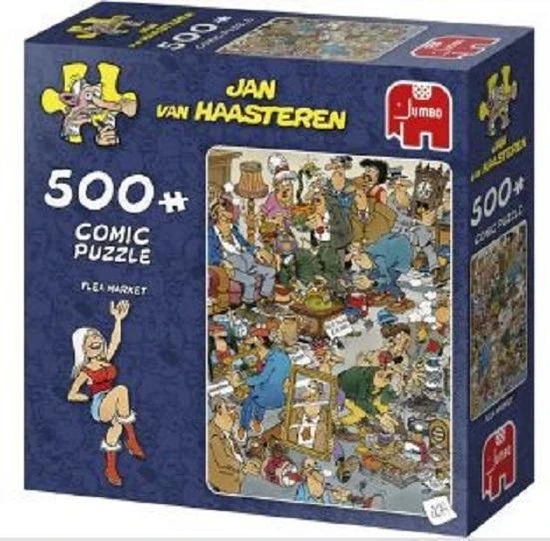 Jan Van Haasteren Flea Market Puzzel - 500 Stukjes 3 Jan Van Haasteren Flea Market Puzzel - 500 Stukjes - Afbeelding 3
