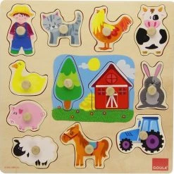 Goula Vormenpuzzel Boerderij Junior Hout 12 Stukjes -Puzzels Verfijnd Winkel 550x547 7