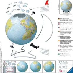 Ravensburger 3D Puzzel De Aarde (Engels)- 3D Puzzel - 540 Stukjes -Puzzels Verfijnd Winkel 550x548 11