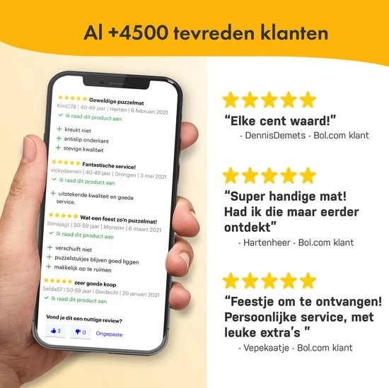 The Friendly. The Friendly Puzzelmat 1000 Stukjes Voor Legpuzzel Puzzelplaat - Puzzel Opbergsysteem - Portapuzzle De Luxe - Puzzelmap 1000 Stukjes - Puzzelkoffer - Puzzelrol - 60x100cm 6 The Friendly. The Friendly Puzzelmat 1000 Stukjes Voor Legpuzzel Puzzelplaat - Puzzel Opbergsysteem - Portapuzzle De Luxe - Puzzelmap 1000 Stukjes - Puzzelkoffer - Puzzelrol - 60x100cm - Afbeelding 6