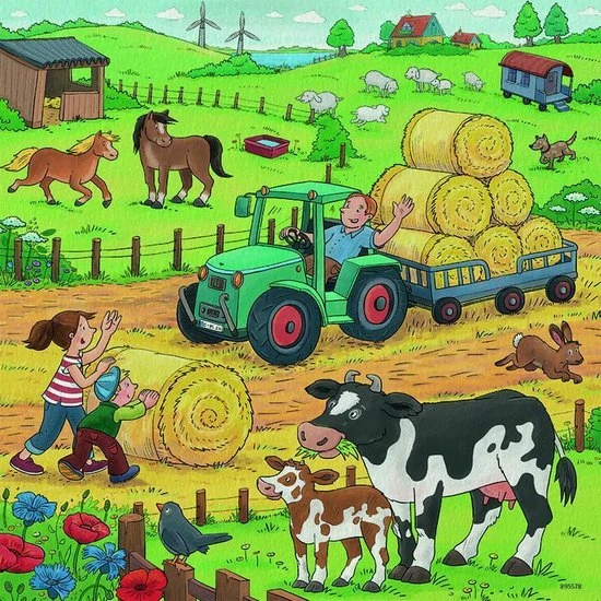 Ravensburger Puzzel Boerderij - 3x49 Stukjes - Kinderpuzzel 5 Ravensburger Puzzel Boerderij - 3x49 Stukjes - Kinderpuzzel - Afbeelding 5