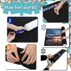 AWEMOZ Puzzelmat - Puzzelbord Ruimte Voor 500, 1000 & 1500 Stukjes - Puzzelen - Puzzel Voor Kinderen En Volwassenen - Oprolbare Legpuzzel Mat - Zwarte Portapuzzle - Opbergsysteem - Cadeau Voor Man & Vrouw 14 AWEMOZ Puzzelmat - Puzzelbord Ruimte Voor 500, 1000 & 1500 Stukjes - Puzzelen - Puzzel Voor Kinderen En Volwassenen - Oprolbare Legpuzzel Mat - Zwarte Portapuzzle - Opbergsysteem - Cadeau Voor Man & Vrouw -Puzzels Verfijnd Winkel 550x550 266