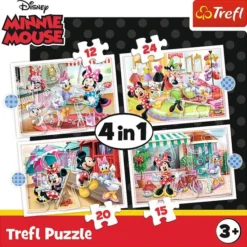 Trefl Minnie Mouse 4-in-1 Puzzel - 12/15/20/24 Stukjes -Puzzels Verfijnd Winkel 550x550 381