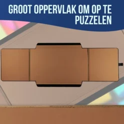 Just4Fun Puzzelmat Voor 800 - 1000 - 1250 Stukjes - 49cm X 85cm Puzzelbord - Puzzelmap Opbergsysteem Voor Legpuzzel Met Organiseer Vakjes - Portapuzzle -Puzzels Verfijnd Winkel 550x550 403