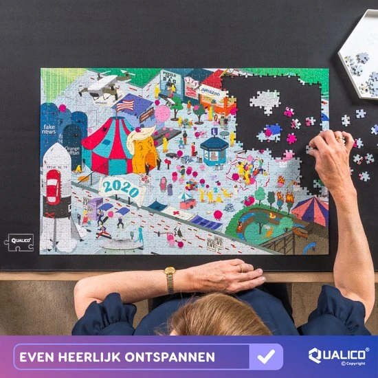 Qualico 3000 - XXL Puzzelmat Neopreen - Antislip - De Portapuzzle Die Echt Werkt - Tot En Met 3000 Stukjes - 95 X 150 Cm 12 Qualico 3000 - XXL Puzzelmat Neopreen - Antislip - De Portapuzzle Die Echt Werkt - Tot En Met 3000 Stukjes - 95 X 150 Cm - Afbeelding 12