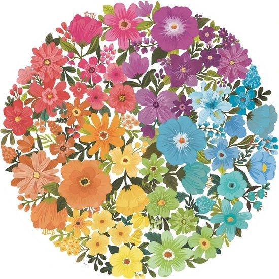 Ravensburger Puzzel Circle Of Colors Flowers - Legpuzzel - 500 Stukjes 3 Ravensburger Puzzel Circle Of Colors Flowers - Legpuzzel - 500 Stukjes - Afbeelding 3