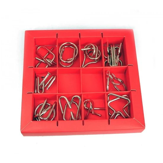 Eureka - Eureka! 10 Metalen Puzzels Rode Editie 6 Eureka - Eureka! 10 Metalen Puzzels Rode Editie - Afbeelding 6