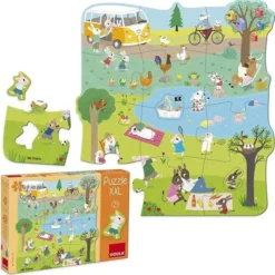 Goula XXL Legpuzzel - Naar Buiten - 16 Stukjes -Puzzels Verfijnd Winkel 550x554 3