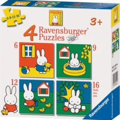 Ravensburger Nijntje. Vier Puzzels -6+9+12+16 Stukjes - Kinderpuzzel 16 Ravensburger Nijntje. Vier Puzzels -6+9+12+16 Stukjes - Kinderpuzzel -Puzzels Verfijnd Winkel 550x555 3