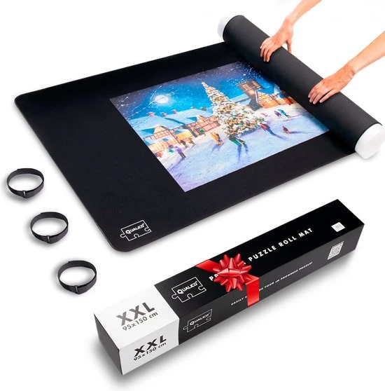 Qualico 3000 - XXL Puzzelmat Neopreen - Antislip - De Portapuzzle Die Echt Werkt - Tot En Met 3000 Stukjes - 95 X 150 Cm 1 Qualico 3000 - XXL Puzzelmat Neopreen - Antislip - De Portapuzzle Die Echt Werkt - Tot En Met 3000 Stukjes - 95 X 150 Cm