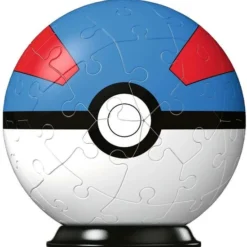 Ravensburger 3D Puzzel Pok Mon Pok Ball Blauw/Wit - 54 Stukjes -Puzzels Verfijnd Winkel 550x564