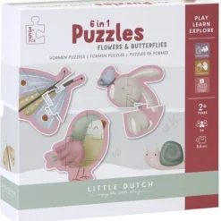 Little Dutch -Vormen Puzzel Flowers & Butterflies FSC