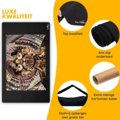 The Friendly. The Friendly Puzzelmat 1500 Stukjes Voor Legpuzzel - Puzzel Opbergsysteem & Puzzelkleed Oprolbaar - Puzzelplaat - Puzzelbord - Portapuzzle De Luxe Puzzelkoffer - Puzzelmap 1500 Stukjes - 70x120cm -Puzzels Verfijnd Winkel 550x566 2