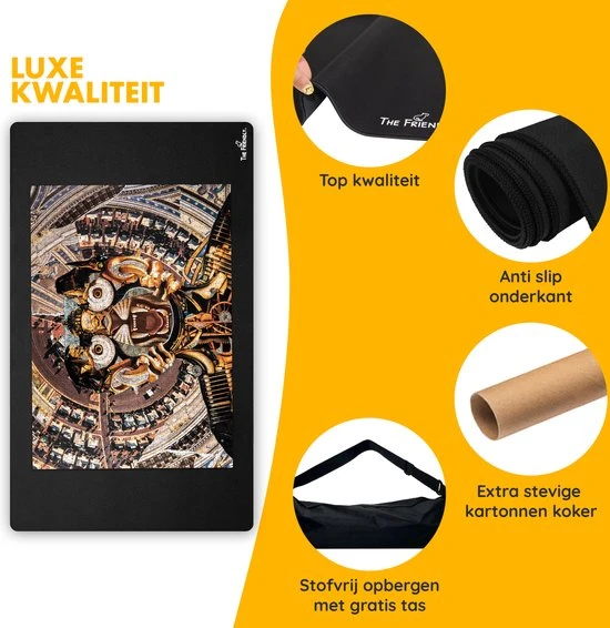 The Friendly. The Friendly Puzzelmat 3000 Stukjes Voor Legpuzzel XXL Puzzelrol Puzzel Opbergsysteem Puzzelplaat - Portapuzzle De Luxe Puzzelmap - Puzzel Rolmat 3000 Stukjes 90x140cm 7 The Friendly. The Friendly Puzzelmat 3000 Stukjes Voor Legpuzzel XXL Puzzelrol Puzzel Opbergsysteem Puzzelplaat - Portapuzzle De Luxe Puzzelmap - Puzzel Rolmat 3000 Stukjes 90x140cm - Afbeelding 7