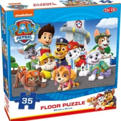 Tactic - PAW Patrol Vloerpuzzel - 60x40 Cm - 35 Stukjes - Multicolor
