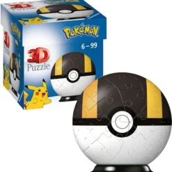 Ravensburger 3D Puzzel Pok Mon Pok Ball Zwart/Wit - 54 Stukjes -Puzzels Verfijnd Winkel 550x570