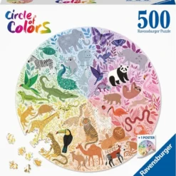 Ravensburger Puzzel Circle Of Colors Animals - Legpuzzel - 500 Stukjes