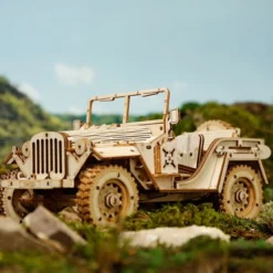 Robotime Modelbouwpakket Army Jeep 18,9 Cm Hout 369-delig -Puzzels Verfijnd Winkel 550x577 1
