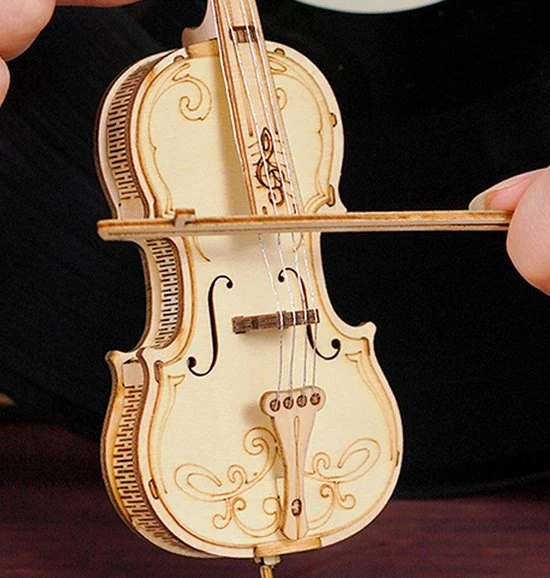 Robotime DIY 3D Houtenpuzzel Muziekinstrument Cello, TG411, 7x7x20cm - 6946785116809 10 Robotime DIY 3D Houtenpuzzel Muziekinstrument Cello, TG411, 7x7x20cm - 6946785116809 - Afbeelding 10