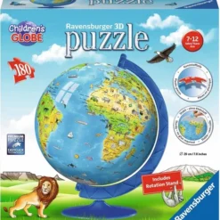 Ravensburger XXL Kinder Globe (Engels) - 3D Puzzel - 180 Stukjes -Puzzels Verfijnd Winkel 550x589