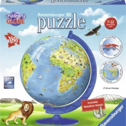Ravensburger XXL Kinder Globe (Engels) - 3D Puzzel - 180 Stukjes -Puzzels Verfijnd Winkel 550x590 2