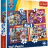 Trefl Paw Patrol 4-in-1 Puzzel - 35/48/54/70 Stukjes