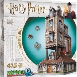 The Burrow- Weasley Family Home - Wrebbit 3D Puzzel - Harry Potter - 415 Stukjes -Puzzels Verfijnd Winkel 550x596