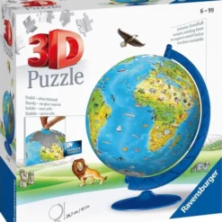Ravensburger XXL Kinder Globe (Engels) - 3D Puzzel - 180 Stukjes -Puzzels Verfijnd Winkel 550x620
