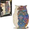 Grafix Houten Puzzel Uil | Unieke Puzzelstukjes In Vorm Van Dieren | 130 Puzzelstukjes | Puzzel Voor Kinderen En Volwassenen | Formaat 30 X 22.5 CM | Cadeau Voor Jong En Oud