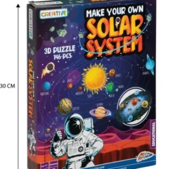 Grafix 3D Puzzel Voor Kinderen | Maak Je Eigen Zonnestelsel | 146 Puzzelstukjes | Planeten Speelgoed | 3D Puzzel Voor Kinderen Vanaf 8 Jaar -Puzzels Verfijnd Winkel 550x671