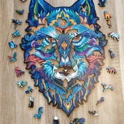Mystery Wolf 031 A3 | Legpuzzel Wolf | Houten Jigsaw Puzzels | 200 Stukjes | Dierenpuzzel| Meer Dan 50 Verschillende Modellen -Puzzels Verfijnd Winkel 550x684