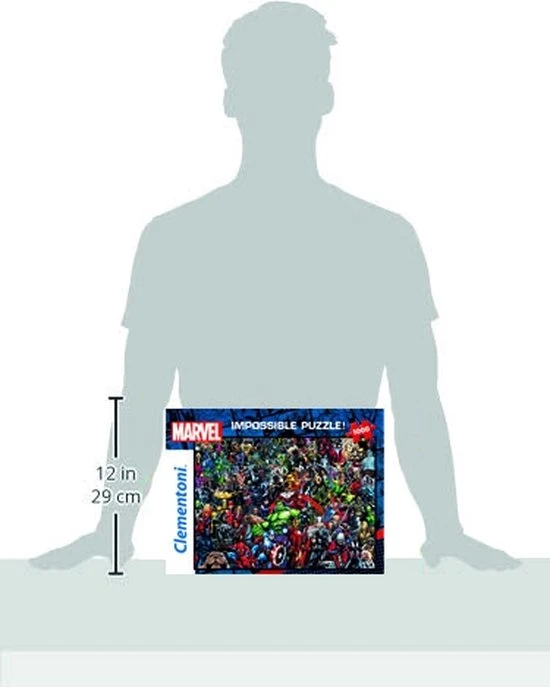 Clementoni Impossible Legpuzzel Marvel - 1000 Stukjes 3 Clementoni Impossible Legpuzzel Marvel - 1000 Stukjes - Afbeelding 3