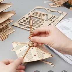 Rolife 3D DIY Houten Puzzel Vijf Verdiepingen Pagode Voor Volwassenen Tieners Model Kits Voor Volwassenen Om Te Bouwen, 275 Stuks -Puzzels Verfijnd Winkel 550x702 2