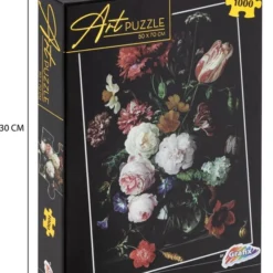 Grafix Puzzel 1000 Stukjes Volwassenen | Thema Bloemen In Vaas | Puzzel | Formaat 50 X 70 CM | Schilderij Puzzel -Puzzels Verfijnd Winkel 550x710