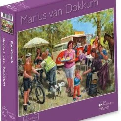 Art Revisited Marius Van Dokkum - Foodtruck- Puzzel 1000 Stukjes