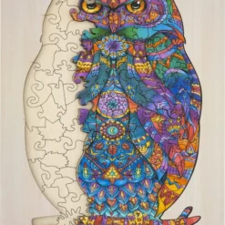 Grafix Houten Puzzel Uil | Unieke Puzzelstukjes In Vorm Van Dieren | 130 Puzzelstukjes | Puzzel Voor Kinderen En Volwassenen | Formaat 30 X 22.5 CM | Cadeau Voor Jong En Oud -Puzzels Verfijnd Winkel 550x750 1