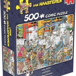 Jan Van Haasteren Snoepfabriek Puzzel - 500 Stukjes -Puzzels Verfijnd Winkel 550x756