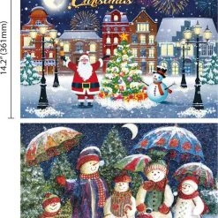 St Helens Home And Garden 2 In 1 Legpuzzel - Merry Christmas - Kerstpuzzel - 2 X 500 Stukjes - 36,1 X 48,8 Cm -Puzzels Verfijnd Winkel 550x770 3