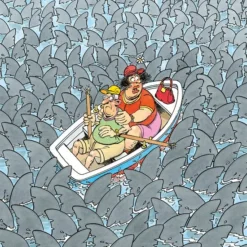 Jan Van Haasteren Expert 1: Overal Haaien Puzzel - 500 Stukjes -Puzzels Verfijnd Winkel 550x772