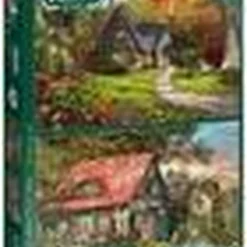 Falcon Puzzel The Woodland Cottage - Legpuzzel - 2 X 1000 Stukjes -Puzzels Verfijnd Winkel 550x777