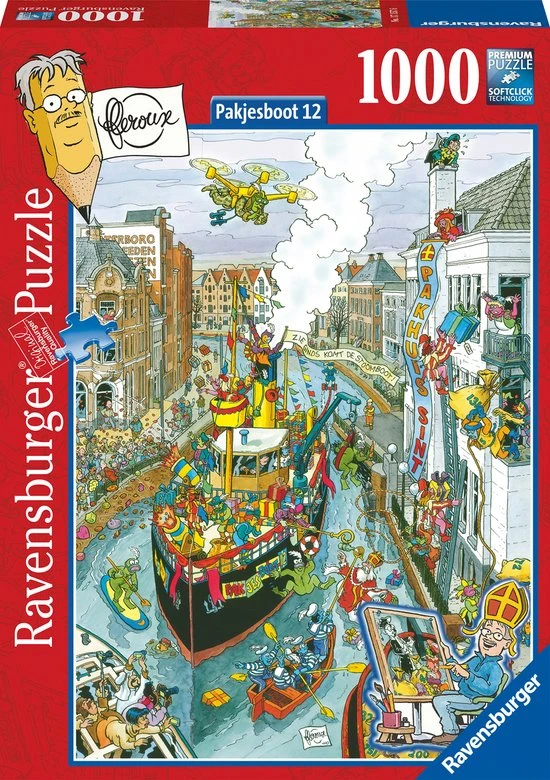 Ravensburger Puzzel Fleroux Pakjesboot 12- Legpuzzel - 1000 Stukjes 1 Ravensburger Puzzel Fleroux Pakjesboot 12- Legpuzzel - 1000 Stukjes
