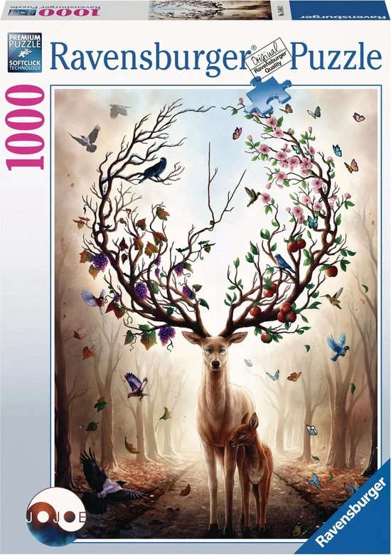 Ravensburger Puzzel Fantasydeer - Legpuzzel - 1000 Stukjes 1 Ravensburger Puzzel Fantasydeer - Legpuzzel - 1000 Stukjes
