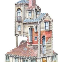 The Burrow- Weasley Family Home - Wrebbit 3D Puzzel - Harry Potter - 415 Stukjes -Puzzels Verfijnd Winkel 550x788
