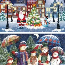 St Helens Home And Garden 2 In 1 Legpuzzel - Merry Christmas - Kerstpuzzel - 2 X 500 Stukjes - 36,1 X 48,8 Cm