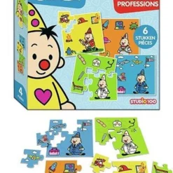 Bumba 4 In 1 Puzzel - Beroepen - 4 X 6 Stukken -Puzzels Verfijnd Winkel 550x792
