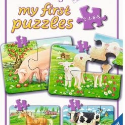 Ravensburger Boerderijdieren - My First Puzzels - 2+4+6+8 Stukjes - Kinderpuzzel -Puzzels Verfijnd Winkel 550x794 3