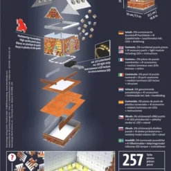 Ravensburger Kerst Gingerbread House Night Edition - 3D Puzzel Gebouw - 216 Stukjes -Puzzels Verfijnd Winkel 550x796