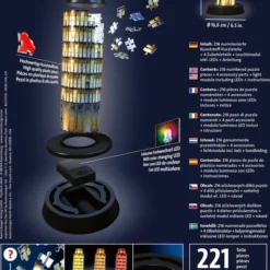 Ravensburger Toren Van Pisa 3D Puzzel Night Edition - 216 Stukjes -Puzzels Verfijnd Winkel 550x800