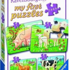 Ravensburger Boerderijdieren - My First Puzzels - 2+4+6+8 Stukjes - Kinderpuzzel -Puzzels Verfijnd Winkel 550x803 1
